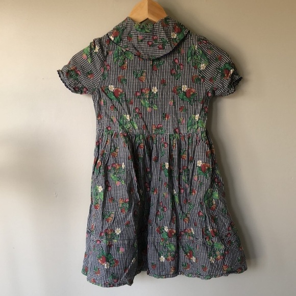 Vintage | Sun Valley girls’ cotton strawberry dress - Picture 4 of 5